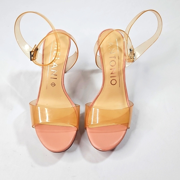 Antonio Melani Kat in Glam Nude Ankle Strap Nude/Blush Sandals Size 6 - Picture 3 of 9